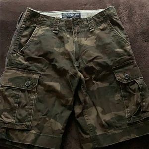 American Eagle camouflage cargo shorts